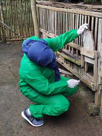 Environmental sample collection during the field exercise